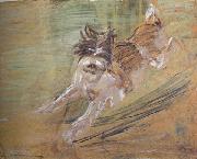 Franz Marc jumping Dog'Schlick (mk34) oil painting